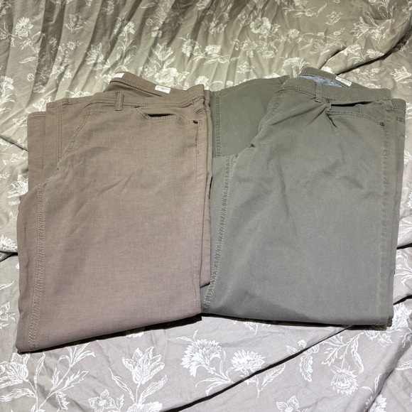 Brax Cooper pants 38 32 green grey 2pr bundle